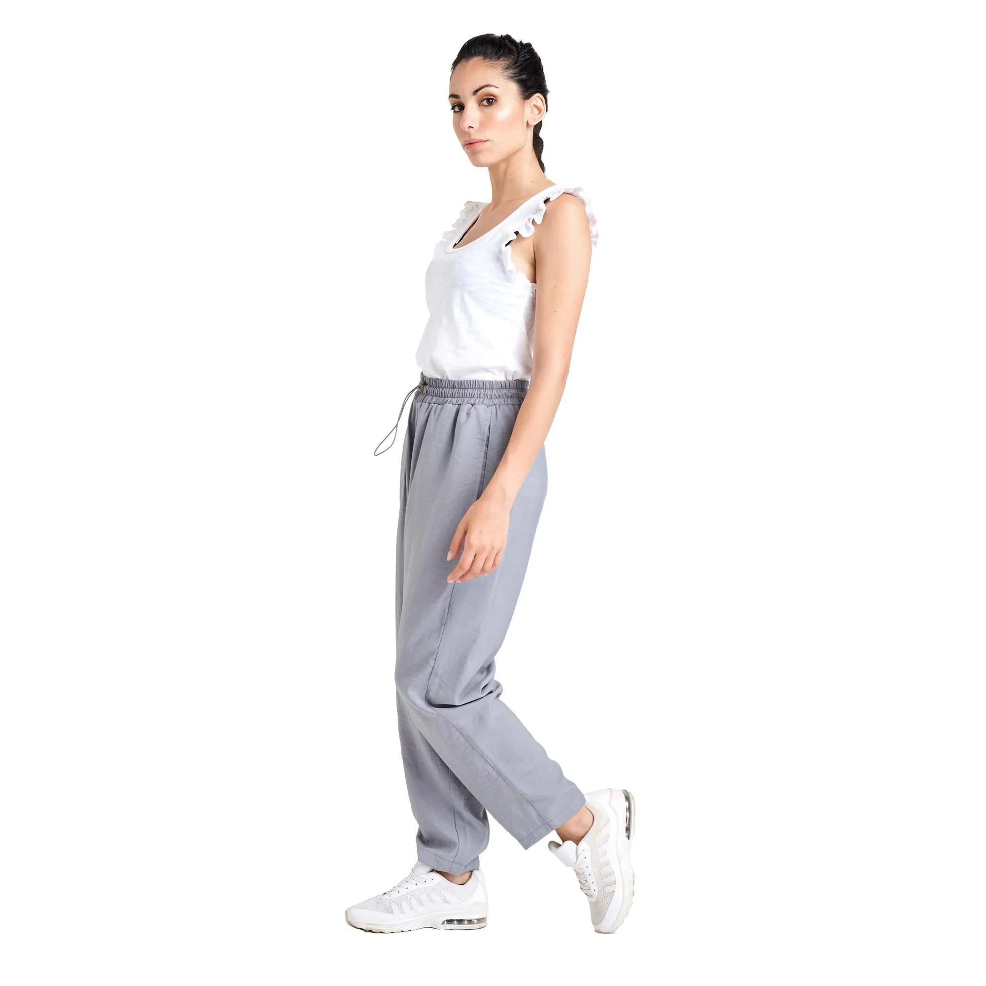 Pantaloni in satin da donna Sparkly