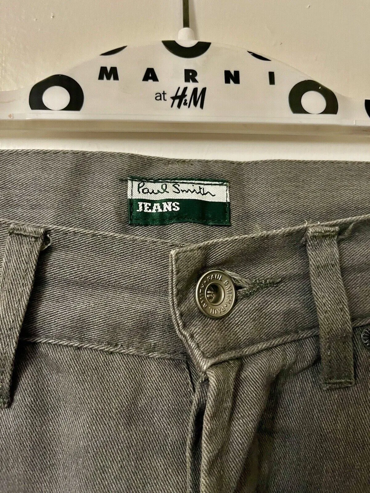 Pantaloni jeans Paul Smith grigi denim gamba dritta taglia 32 regolari-