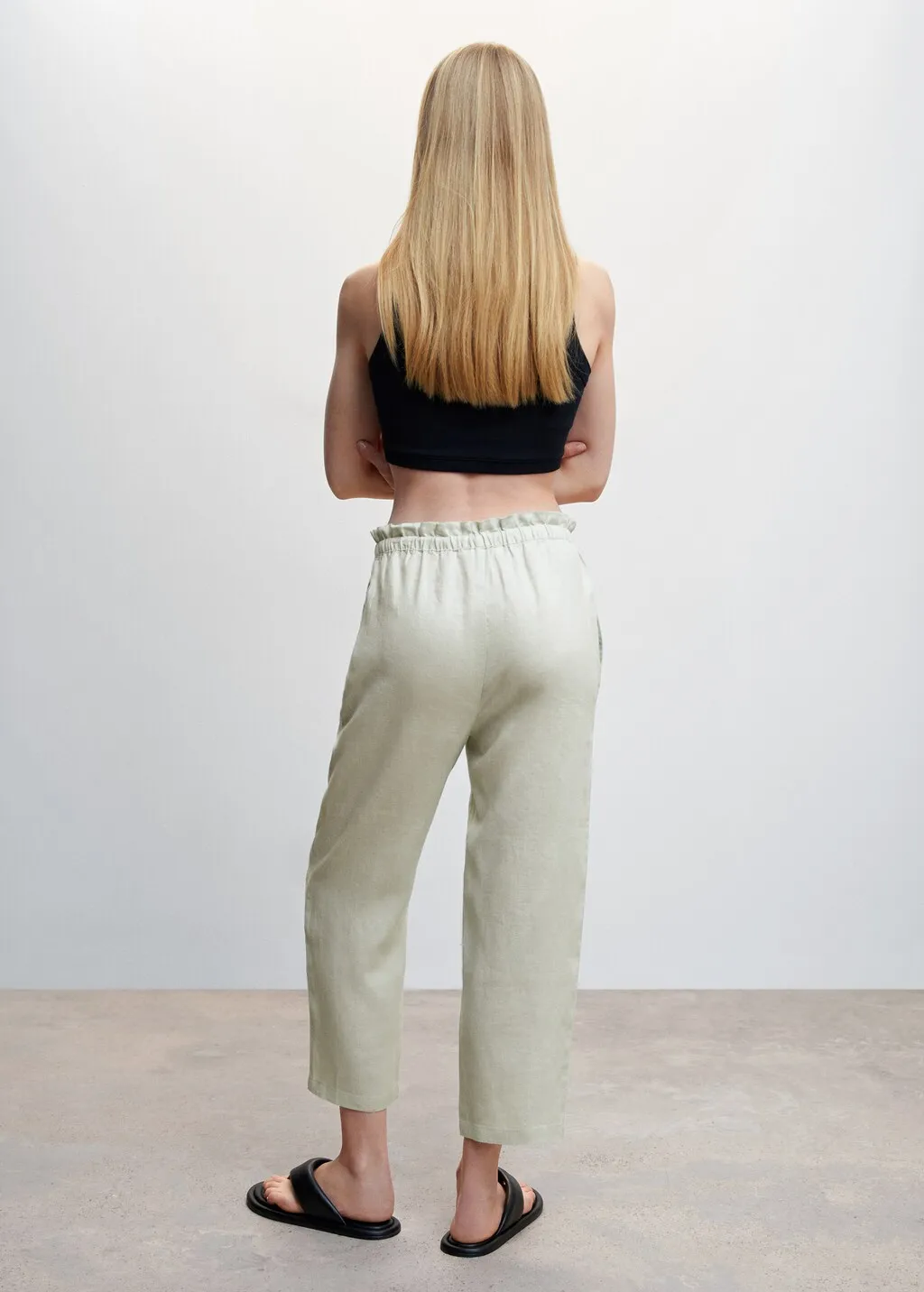 Pantaloni jogger lino