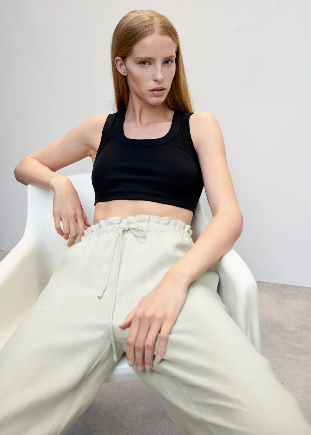 Pantaloni jogger lino