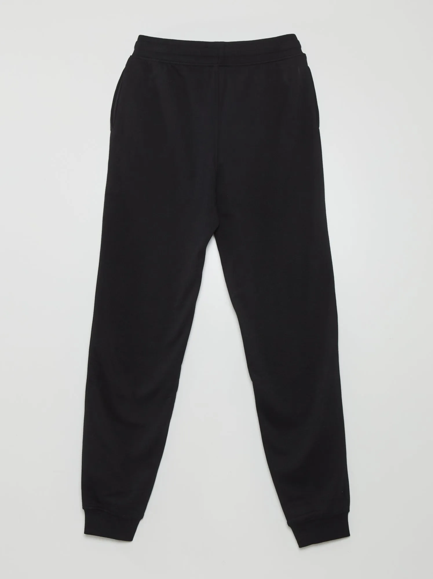 Pantaloni joggers in tessuto felpato - nero