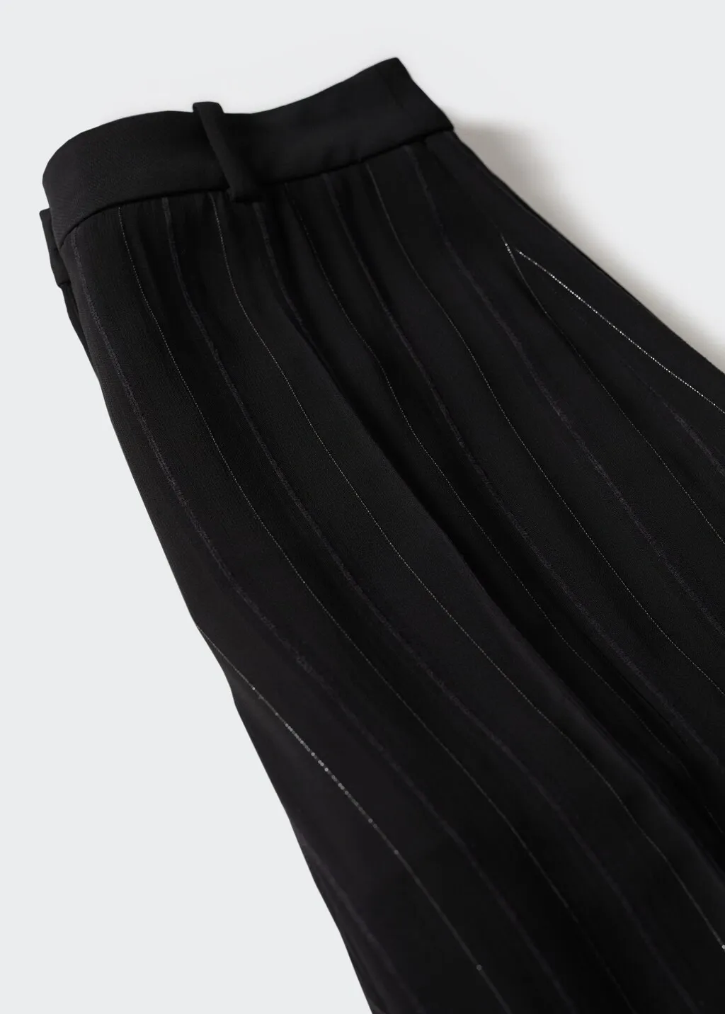 Pantaloni semitrasparenti gessati