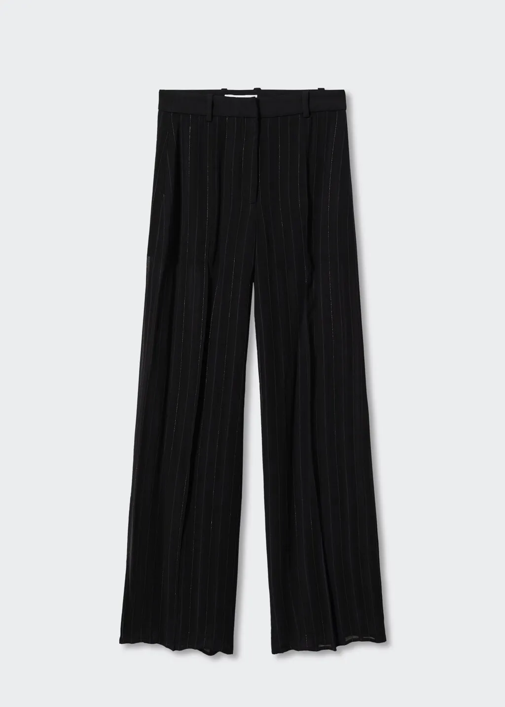 Pantaloni semitrasparenti gessati