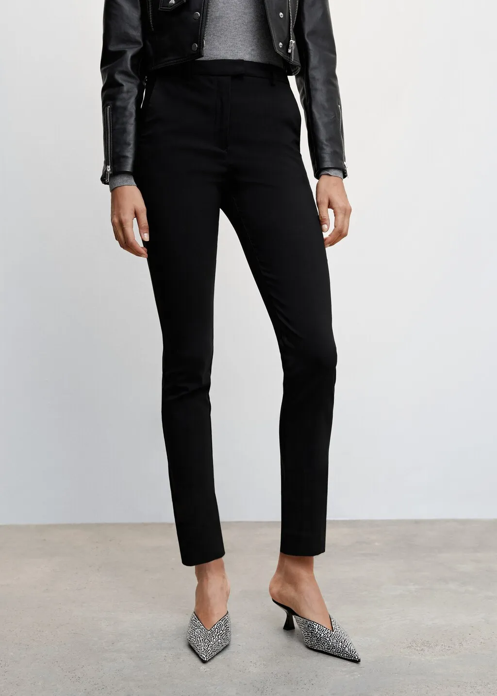 Pantaloni skinny crop