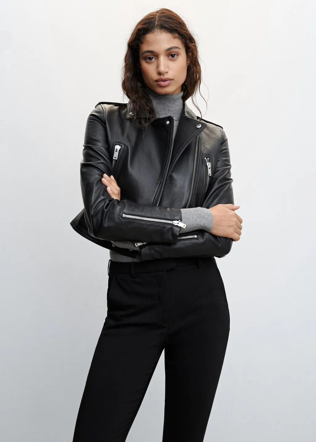 Pantaloni skinny crop