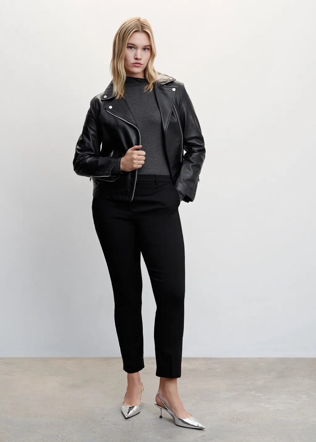 Pantaloni skinny crop