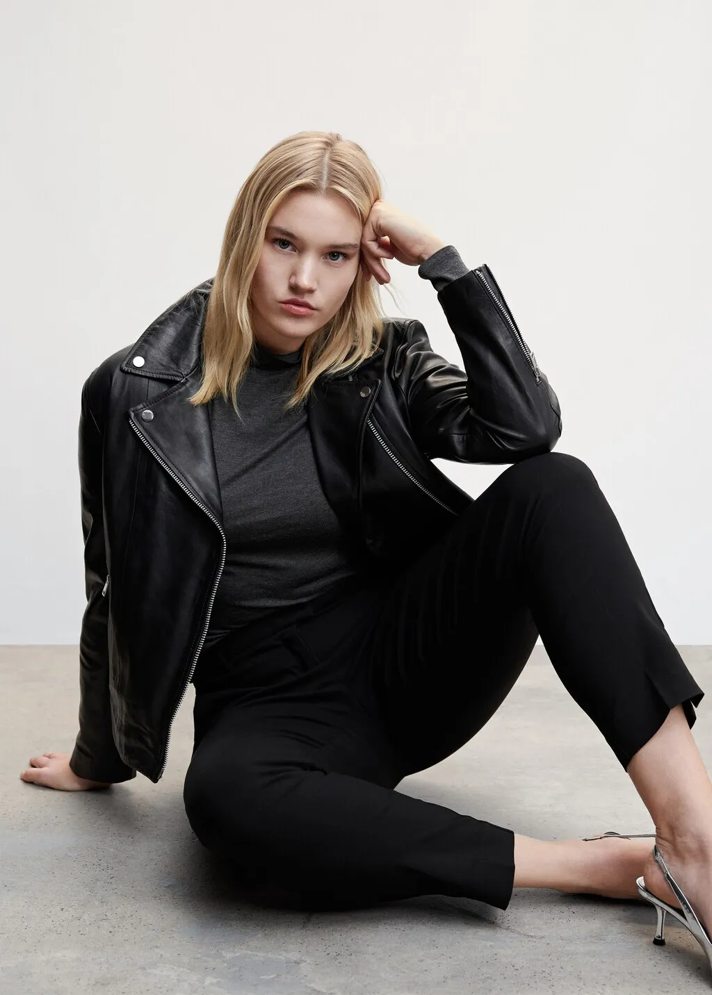 Pantaloni skinny crop