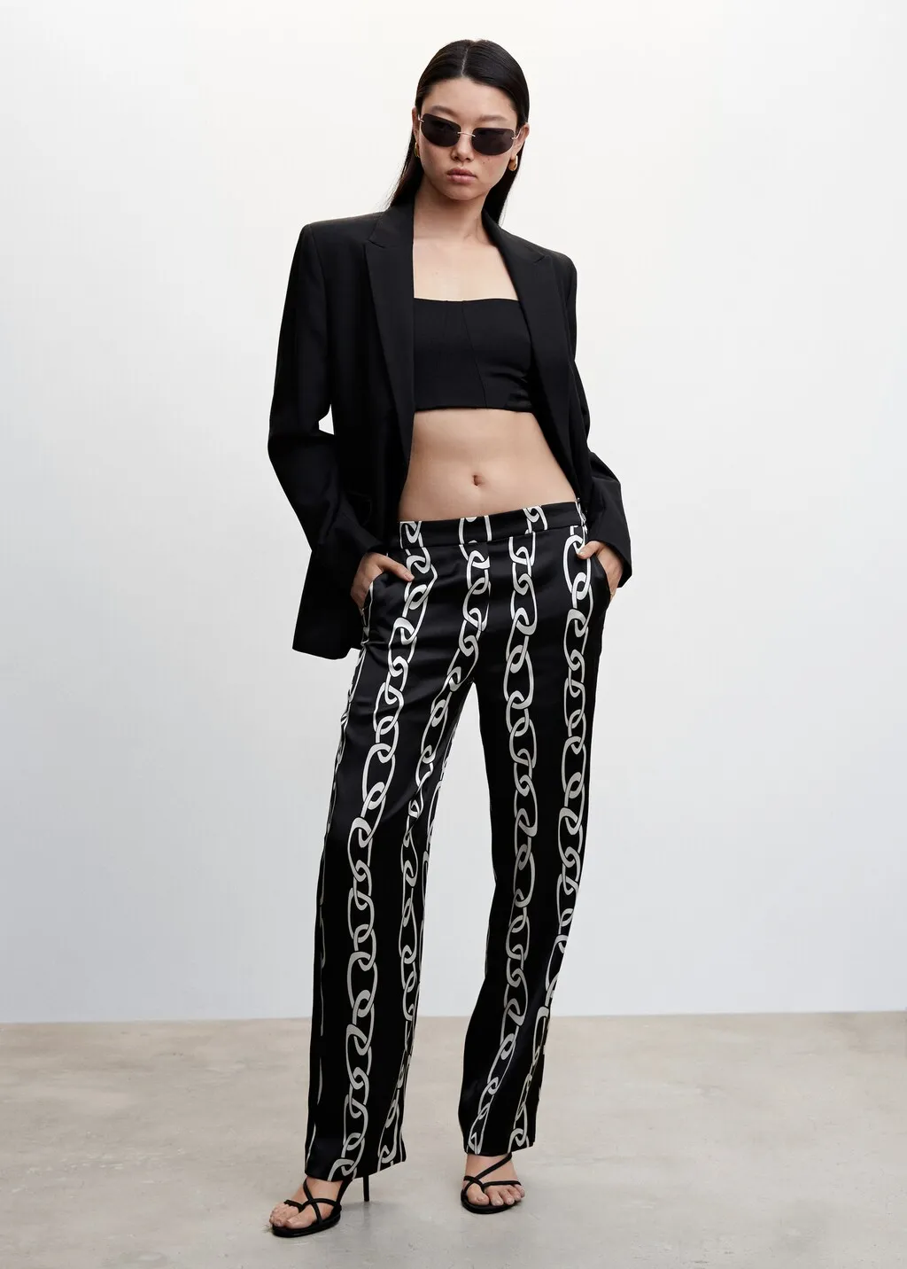 Pantaloni stampa catene