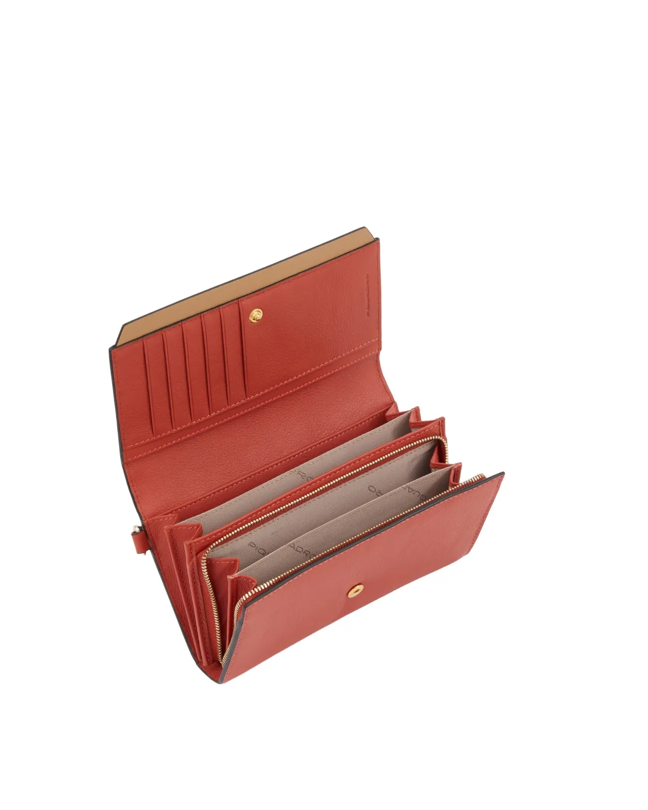 Piquadro - Portafoglio pochette donna in pelle con porta monete Circle