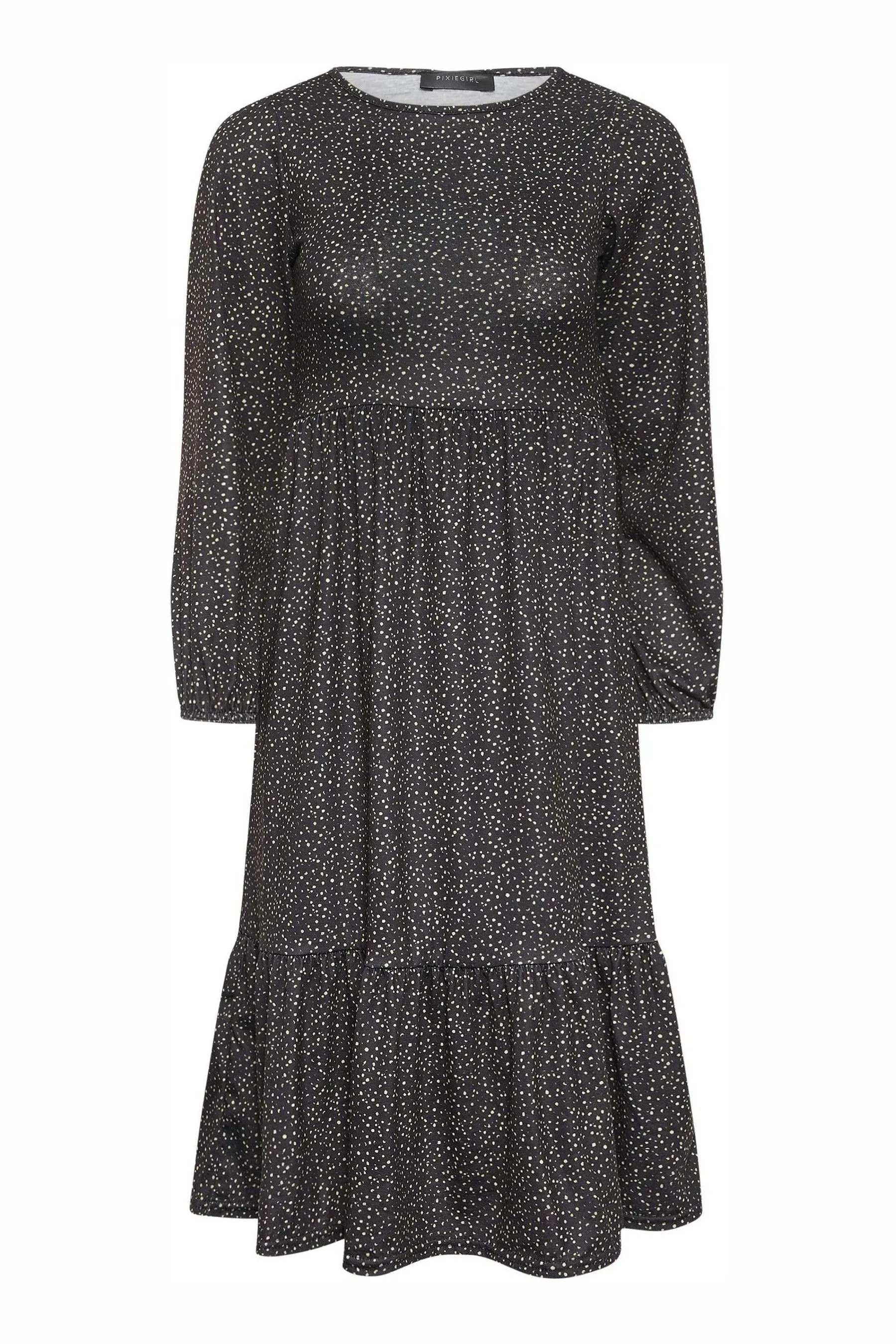 PixieGirl Petite - Abito midi a Manica lunga a balze