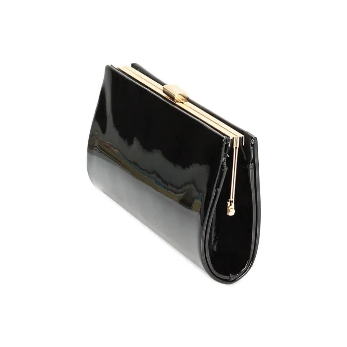 Pochette nera in vernice