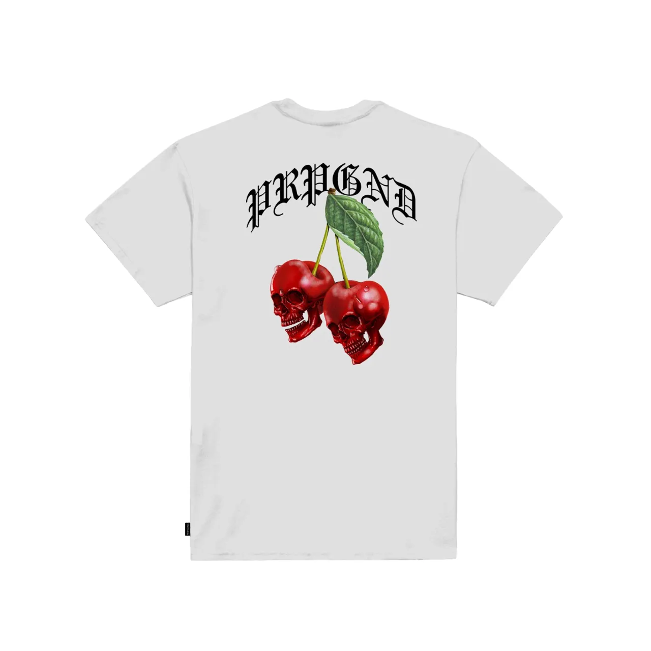Propaganda men's short sleeve t-shirt with Cherry print 701-02 white