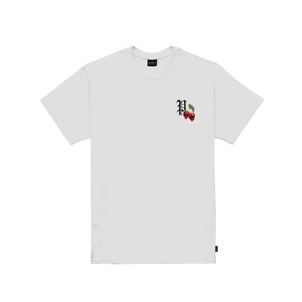 Propaganda men's short sleeve t-shirt with Cherry print 701-02 white