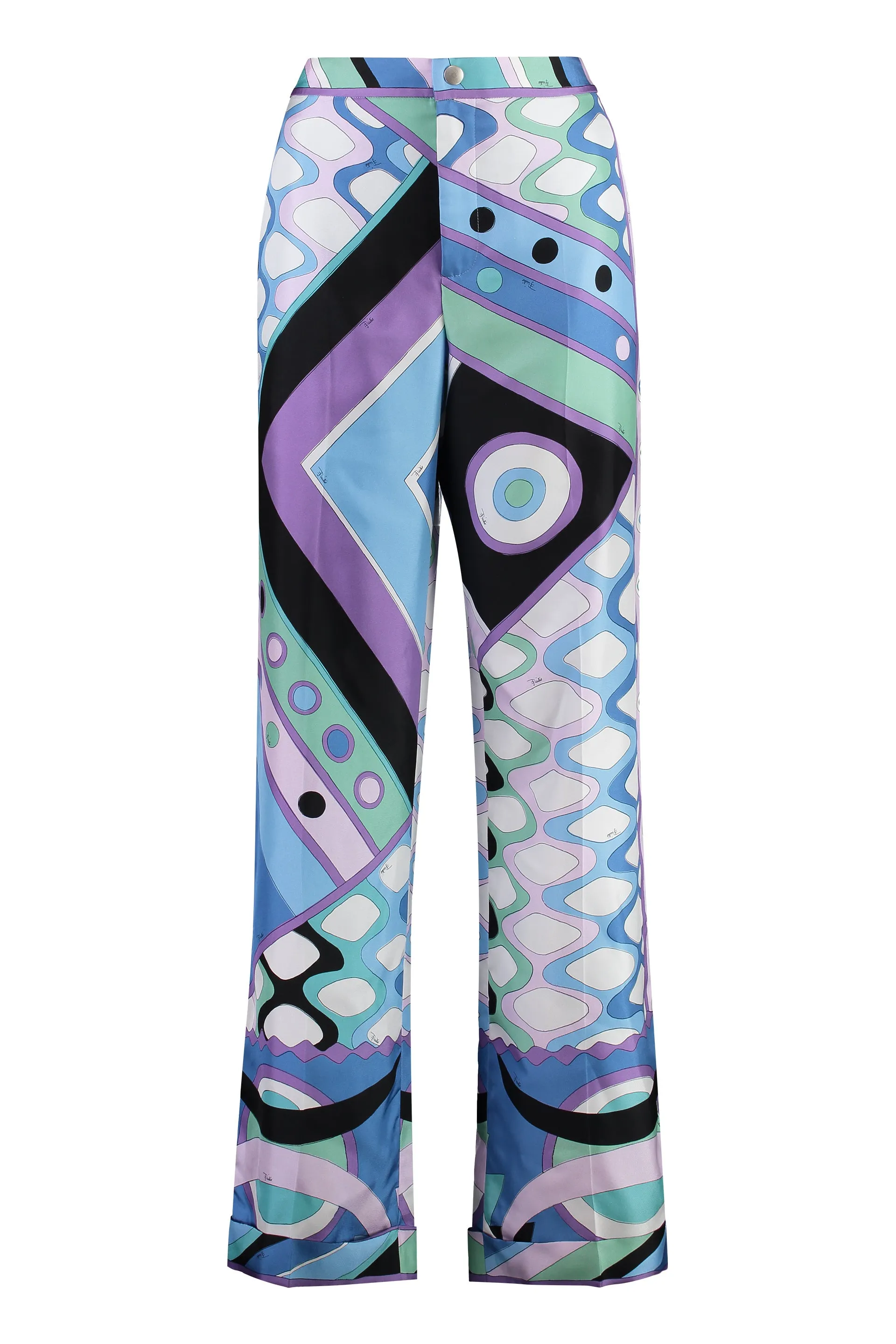 PUCCI Pantaloni in seta stampata