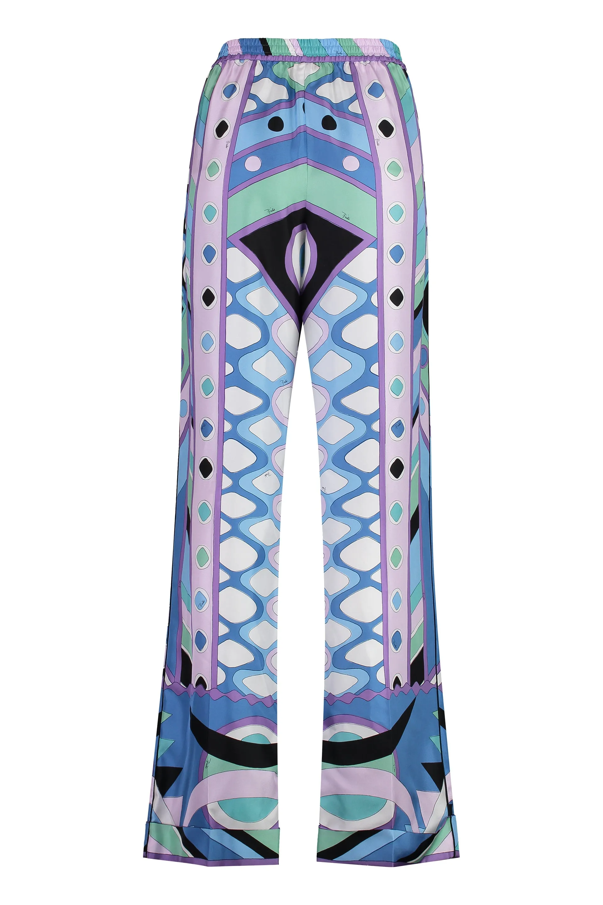 PUCCI Pantaloni in seta stampata