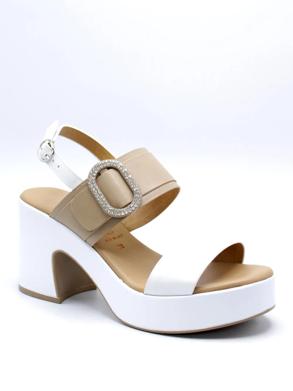 REPO Sandali con tacco Donna - Bianco modello 57255