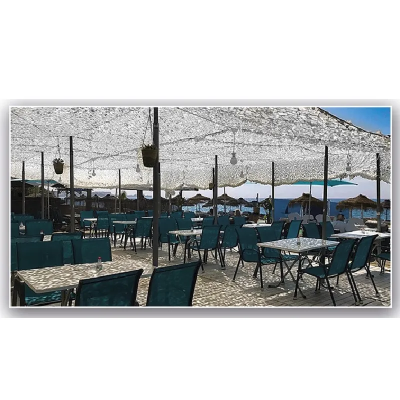Rete mimetica color neve bianco/grigio double face m 3 x 4