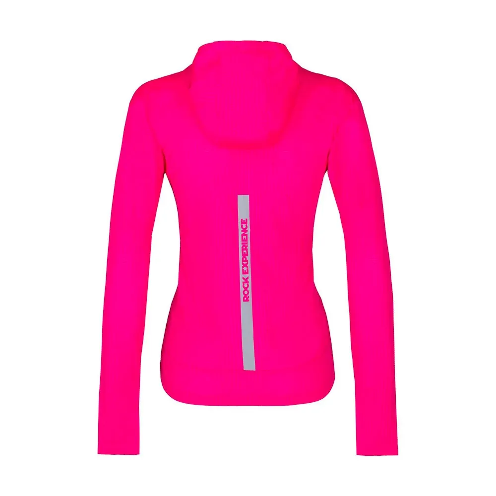 Rock Experience Felpa In Pile Ersaz Hoodie Rosa Donna