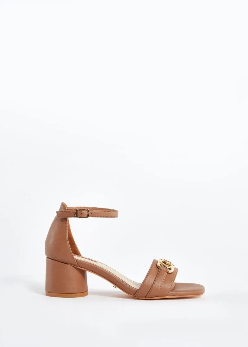 Sandali in similpelle con logo GJ