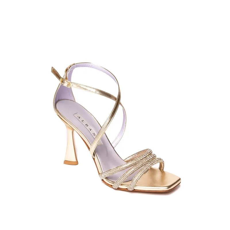 SANDALO DONNA ALBANO METALLIZZATO SPOSA