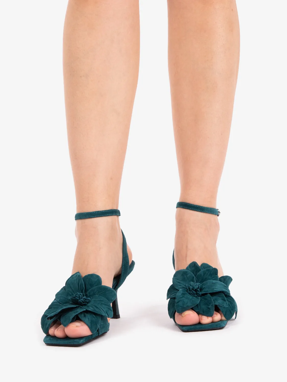 Sandalo Honolulu suede teal