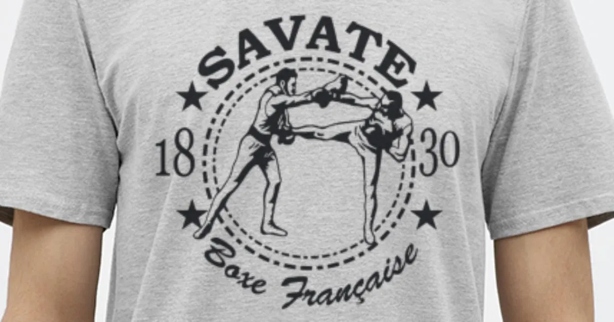 'savate boxe française 02black' Maglietta uomo 