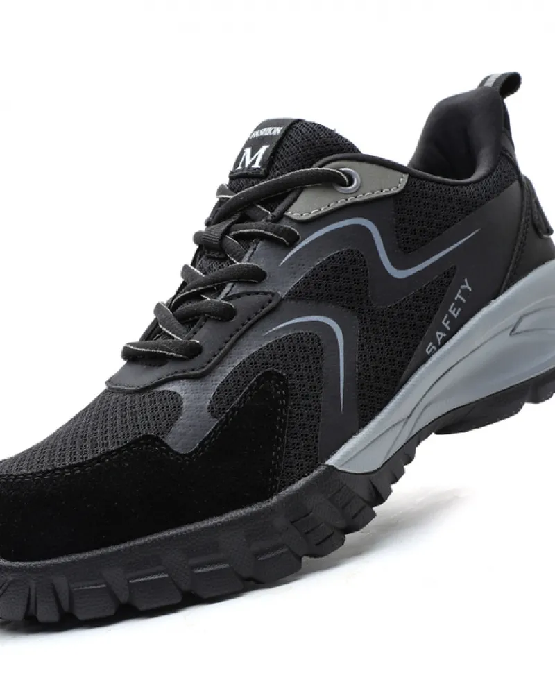 Scarpe antinfortunistiche da uomo traspiranti e comode per lo sport in Cina alla moda Stivali di sicurezza da lavoro da uomo