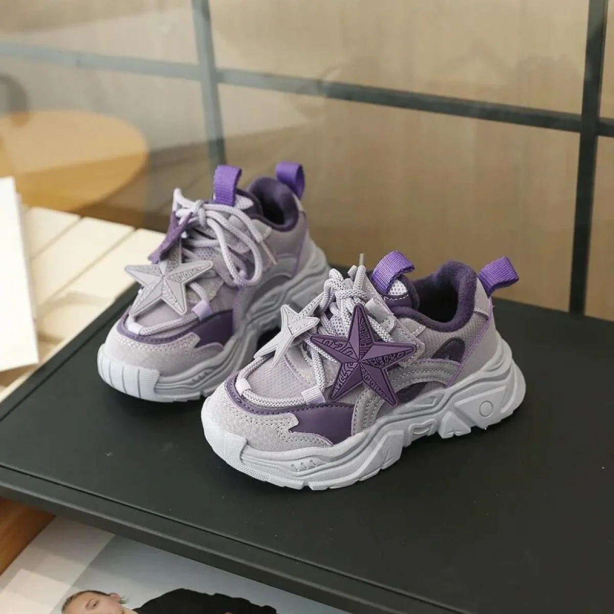 Scarpe da ginnastica per bambini Piattaforma da esterno Sport consigliate Impermeabili Confortevoli Plus Velluto Mantieni caldo