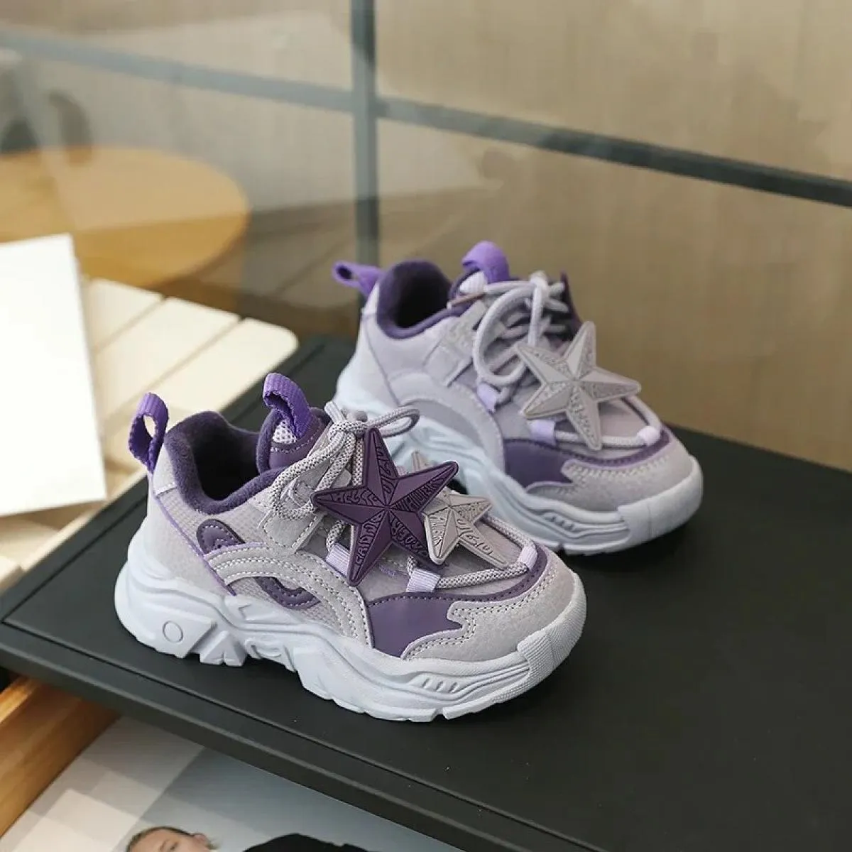 Scarpe da ginnastica per bambini Piattaforma da esterno Sport consigliate Impermeabili Confortevoli Plus Velluto Mantieni caldo