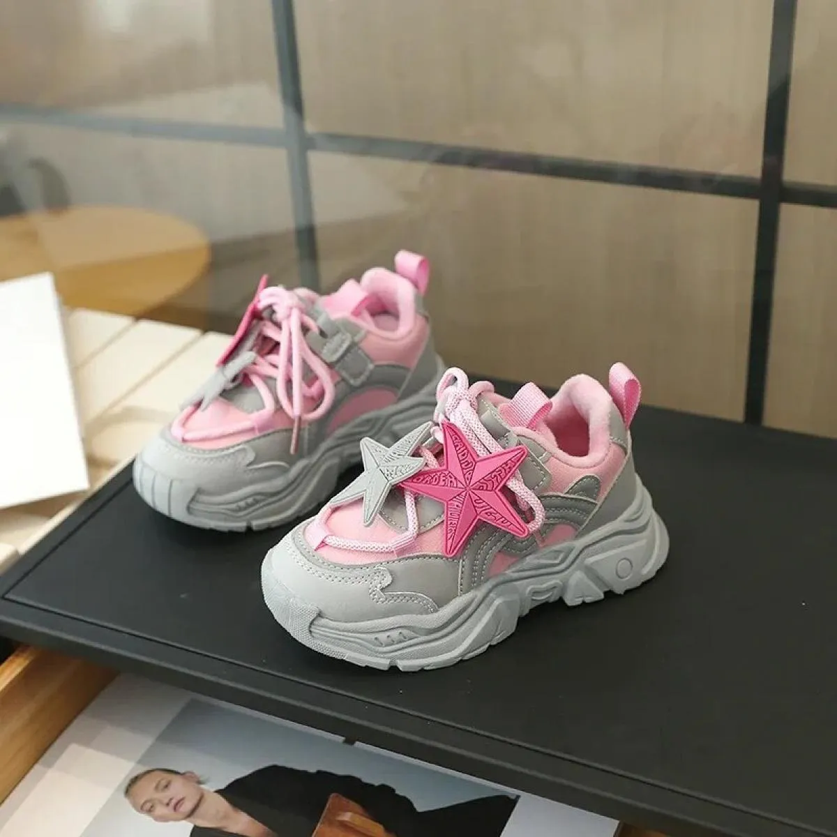 Scarpe da ginnastica per bambini Piattaforma da esterno Sport consigliate Impermeabili Confortevoli Plus Velluto Mantieni caldo