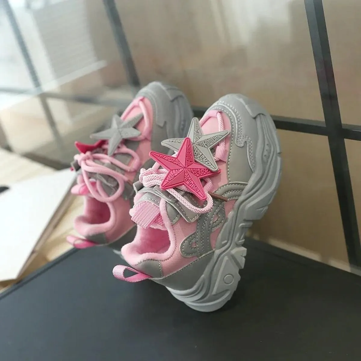Scarpe da ginnastica per bambini Piattaforma da esterno Sport consigliate Impermeabili Confortevoli Plus Velluto Mantieni caldo