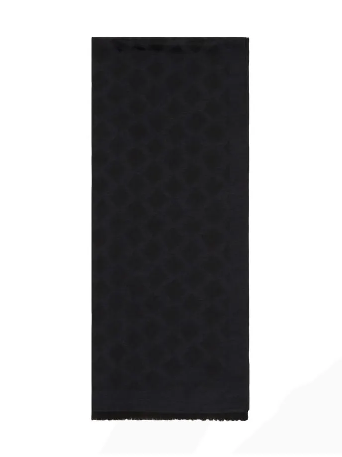 Sciarpa con fantasia jacquard