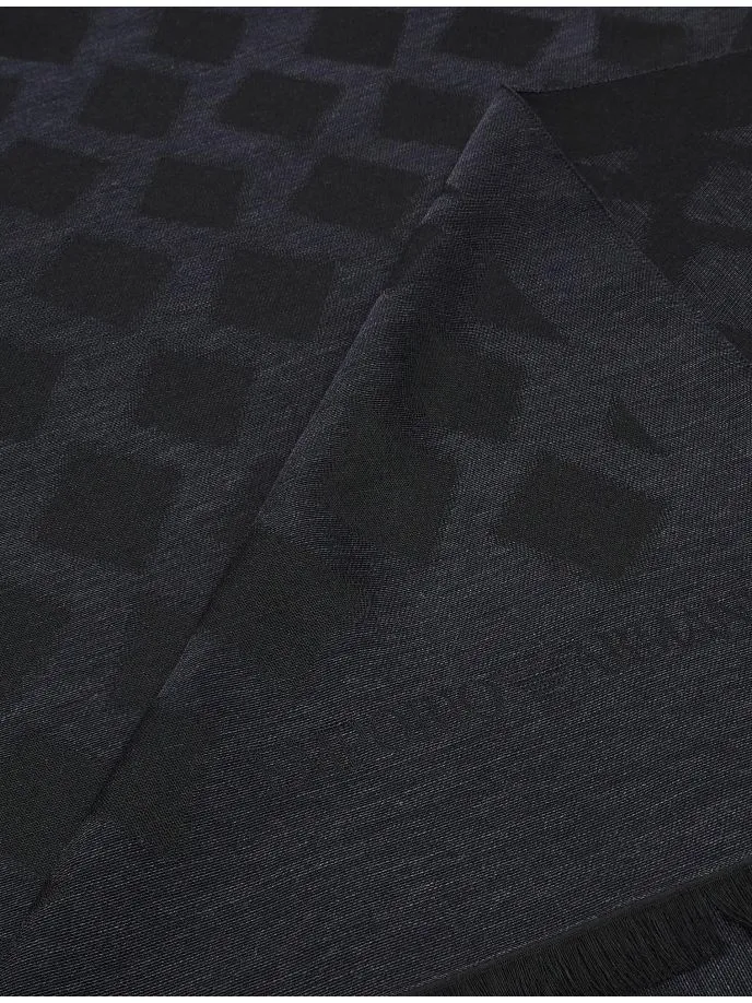 Sciarpa con fantasia jacquard