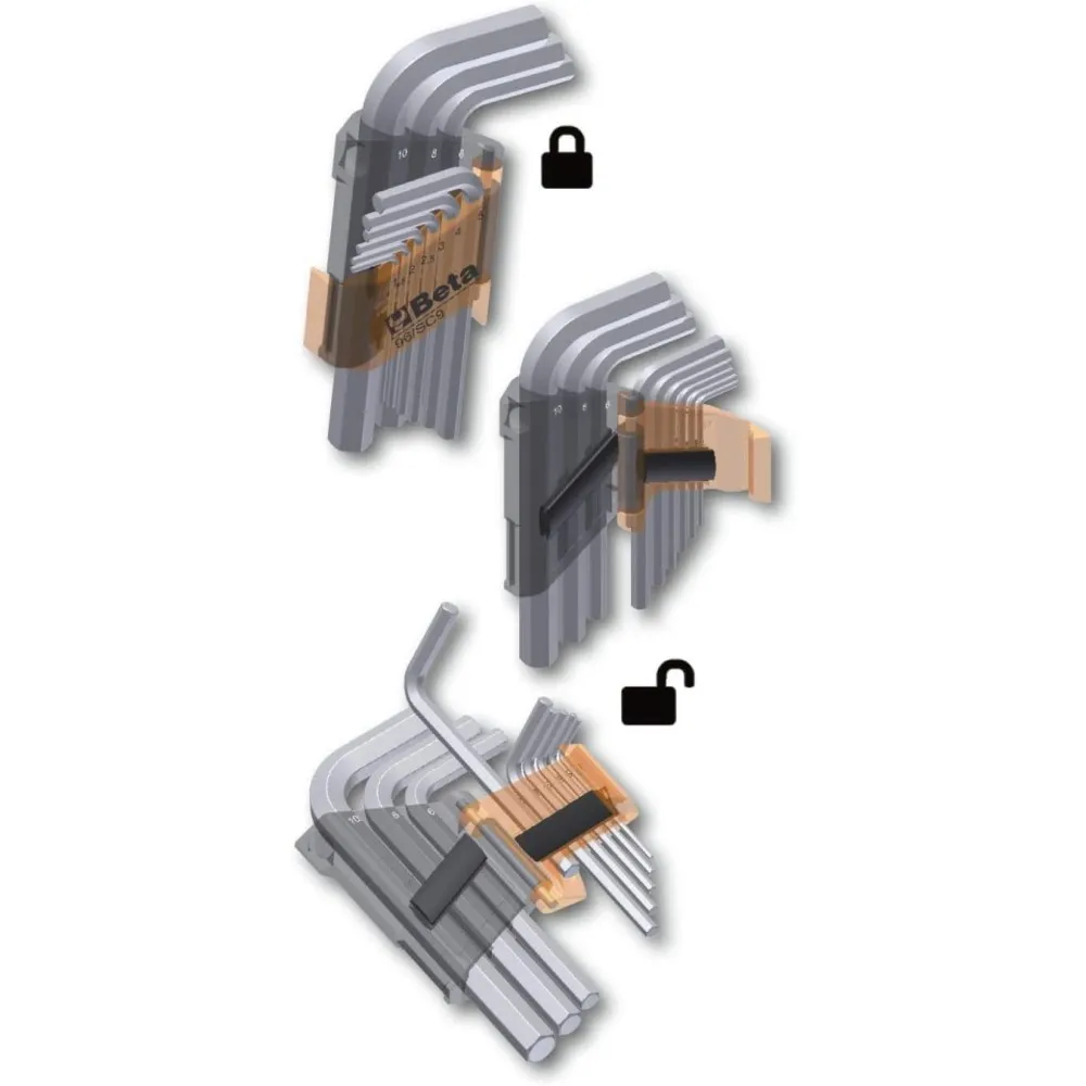 Serie di 8 chiavi Torx con foro - Beta 97RTX/SC8