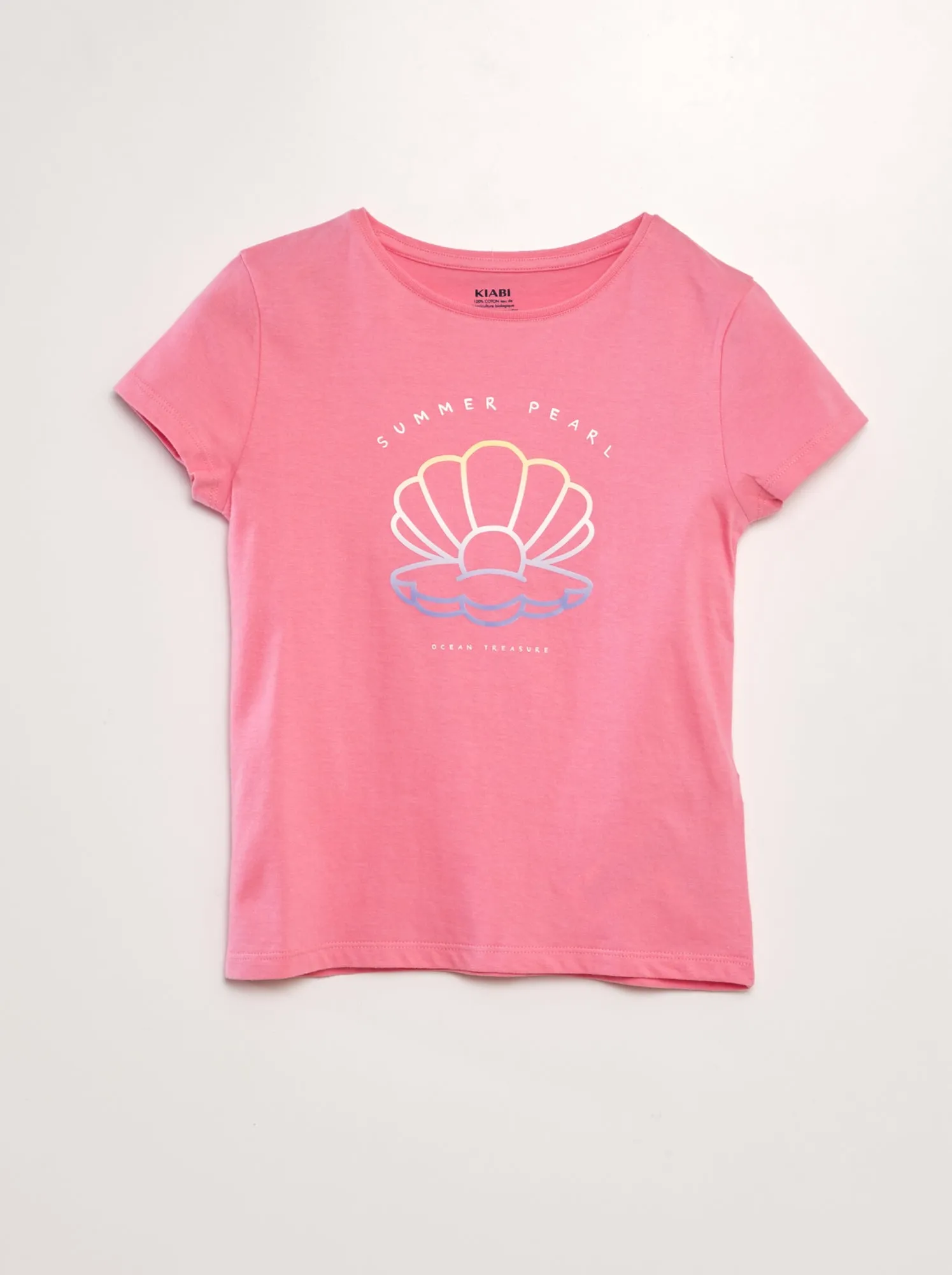 Set di 2 t-shirt con scritta - ROSA