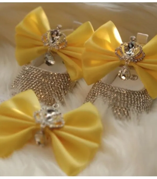 Set scarpine-fiocco cristalli principessa baby Sissy