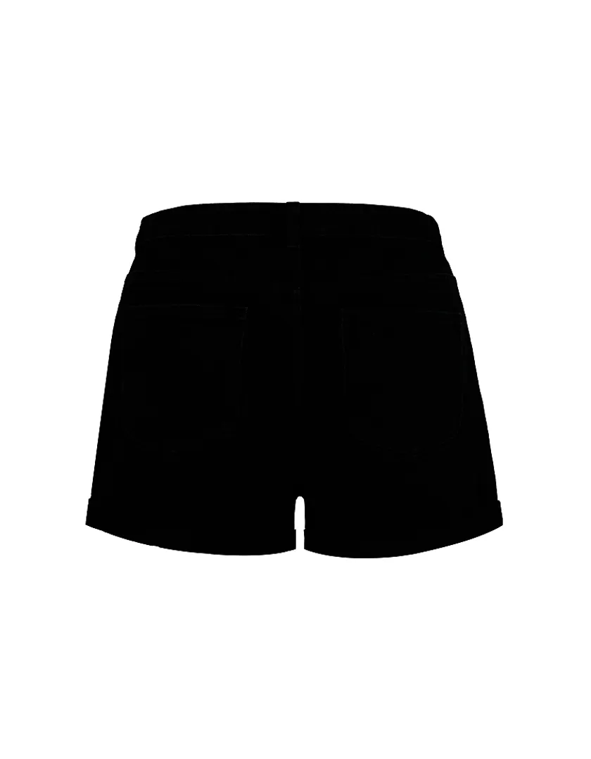 Shorts in Jeans Mom a Vita Alta  