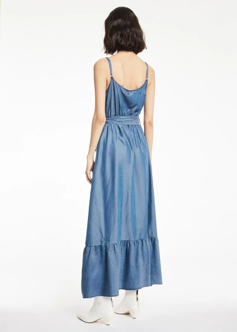 Slip dress in denim