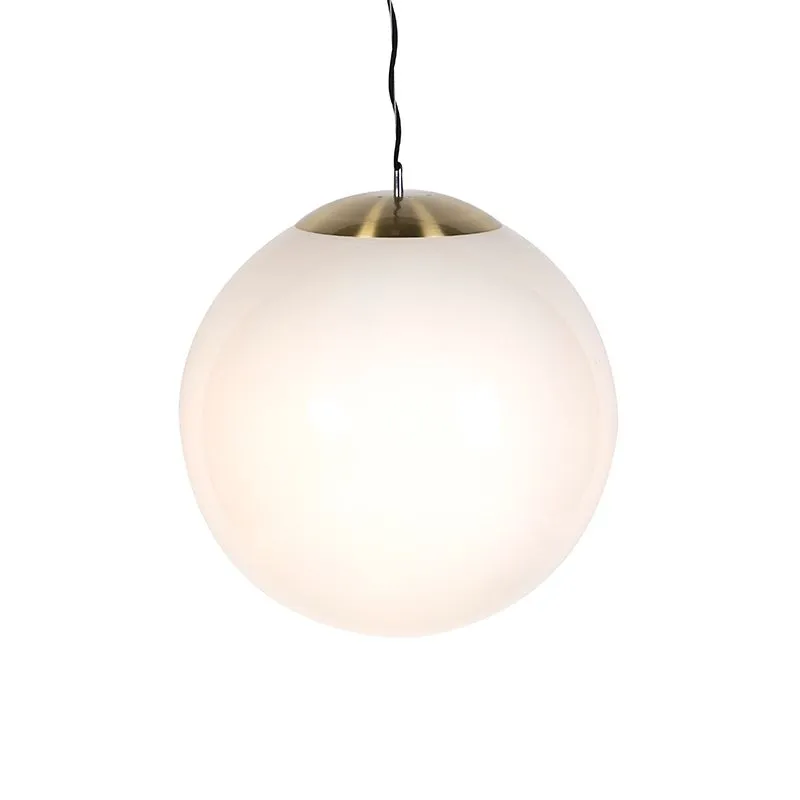 Smart Scandinavische hanglamp opaal glas 50 cm incl. Wifi A60- Ball 50