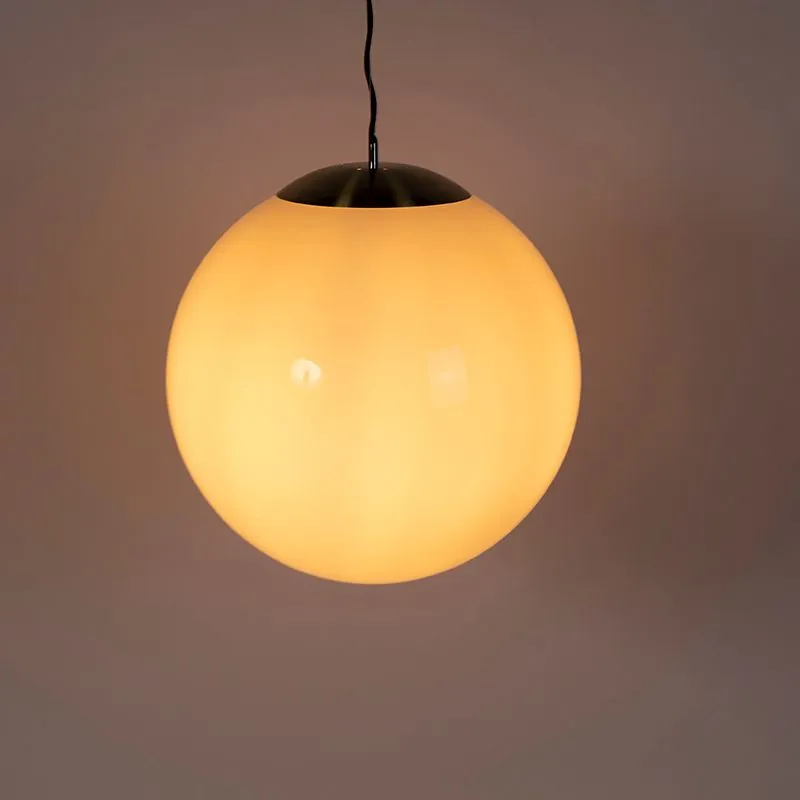 Smart Scandinavische hanglamp opaal glas 50 cm incl. Wifi A60- Ball 50