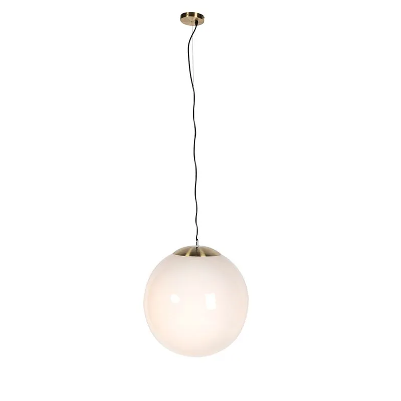 Smart Scandinavische hanglamp opaal glas 50 cm incl. Wifi A60- Ball 50