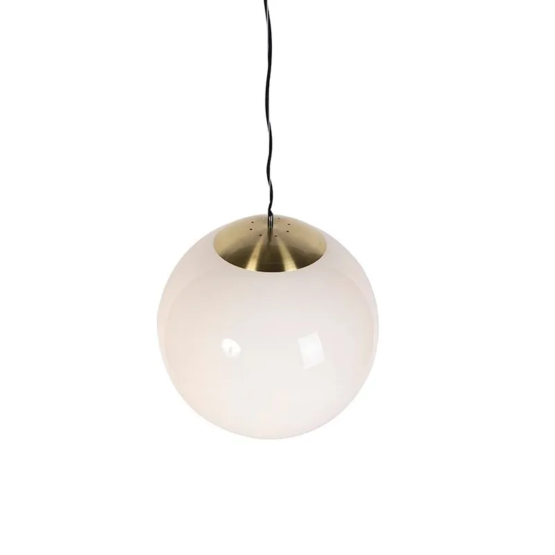 Smart Scandinavische hanglamp opaal glas 50 cm incl. Wifi A60- Ball 50