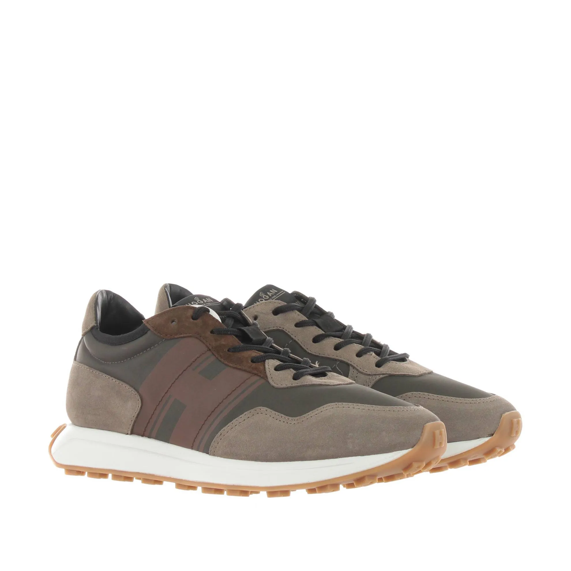 Sneaker h601 in pelle scamosciata