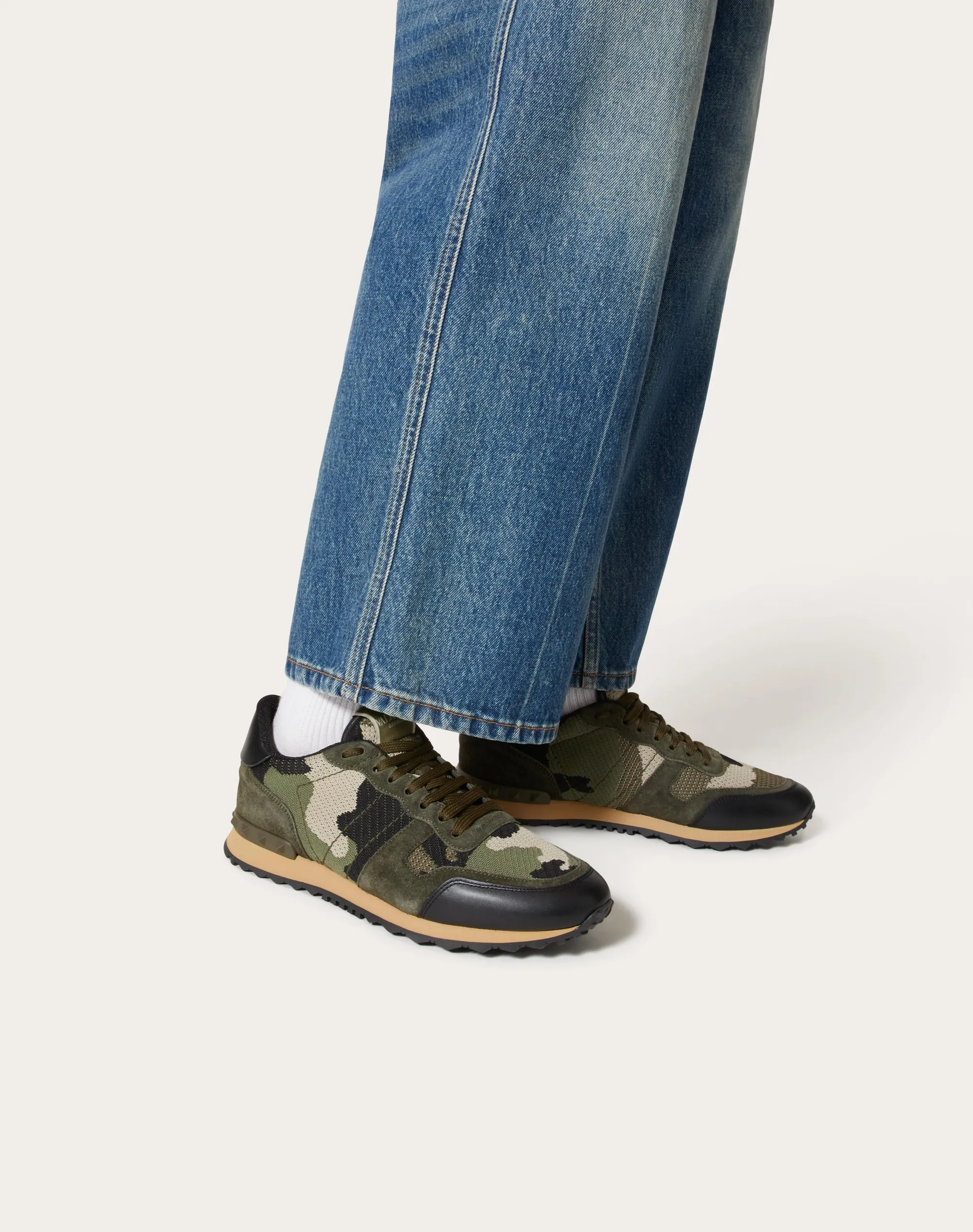 SNEAKER ROCKRUNNER CAMOUFLAGE IN TESSUTO-RETE