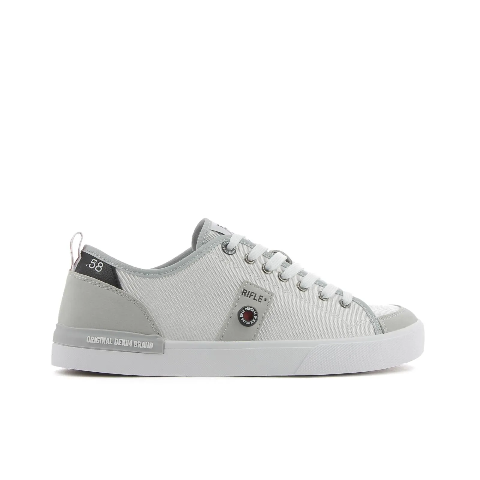 Sneakers bianche in tessuto da uomo