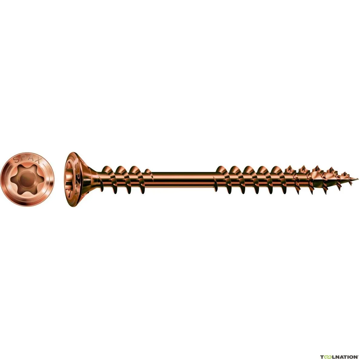 SPAX 25479004505022 Vite a muro 4,5 x 50 mm, testa a lente, T-STAR PLUS T20, filettatura di fissaggio, acciaio inox A2 Antique -