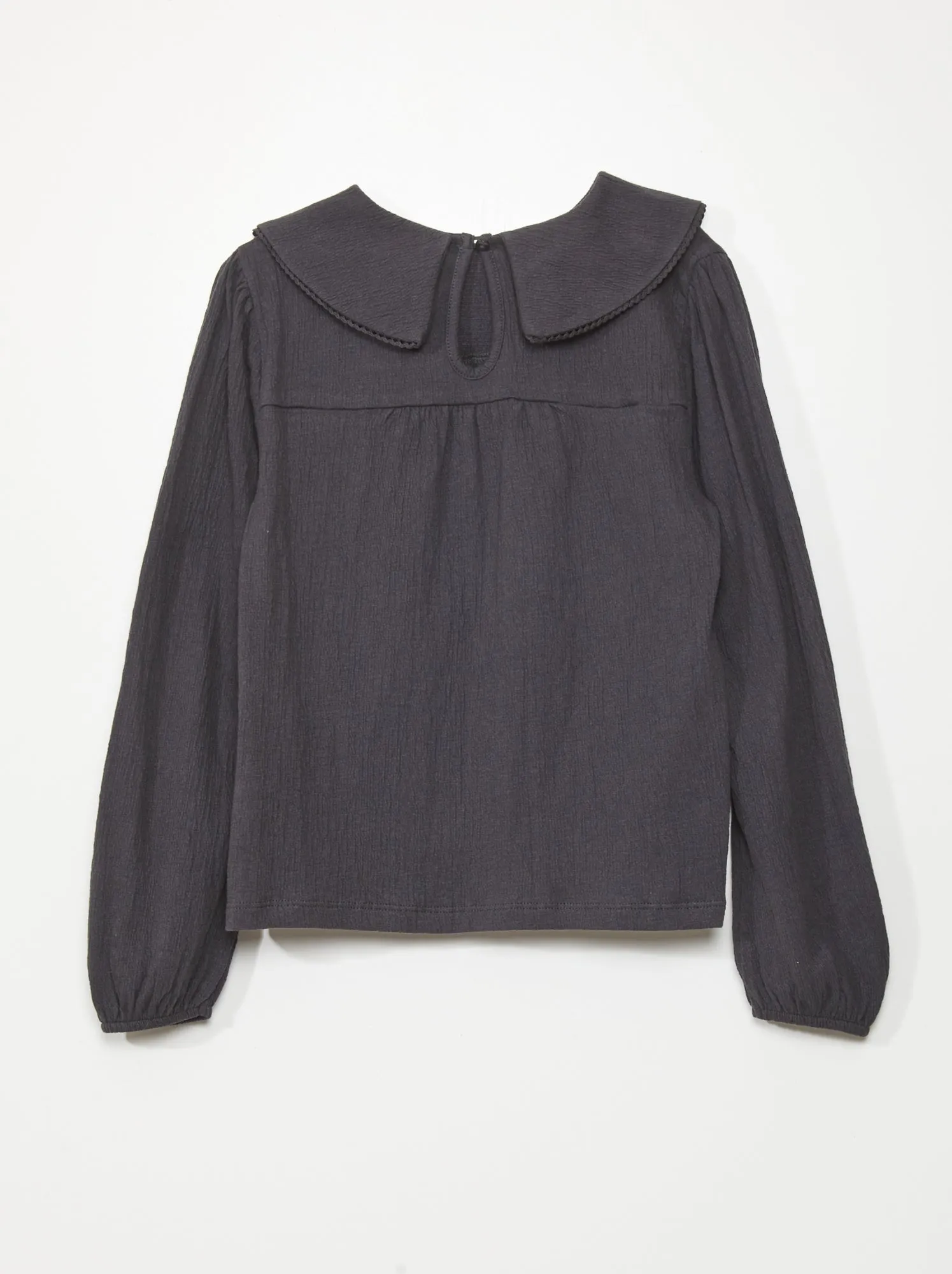 T-shirt con ricamo - GRIGIO