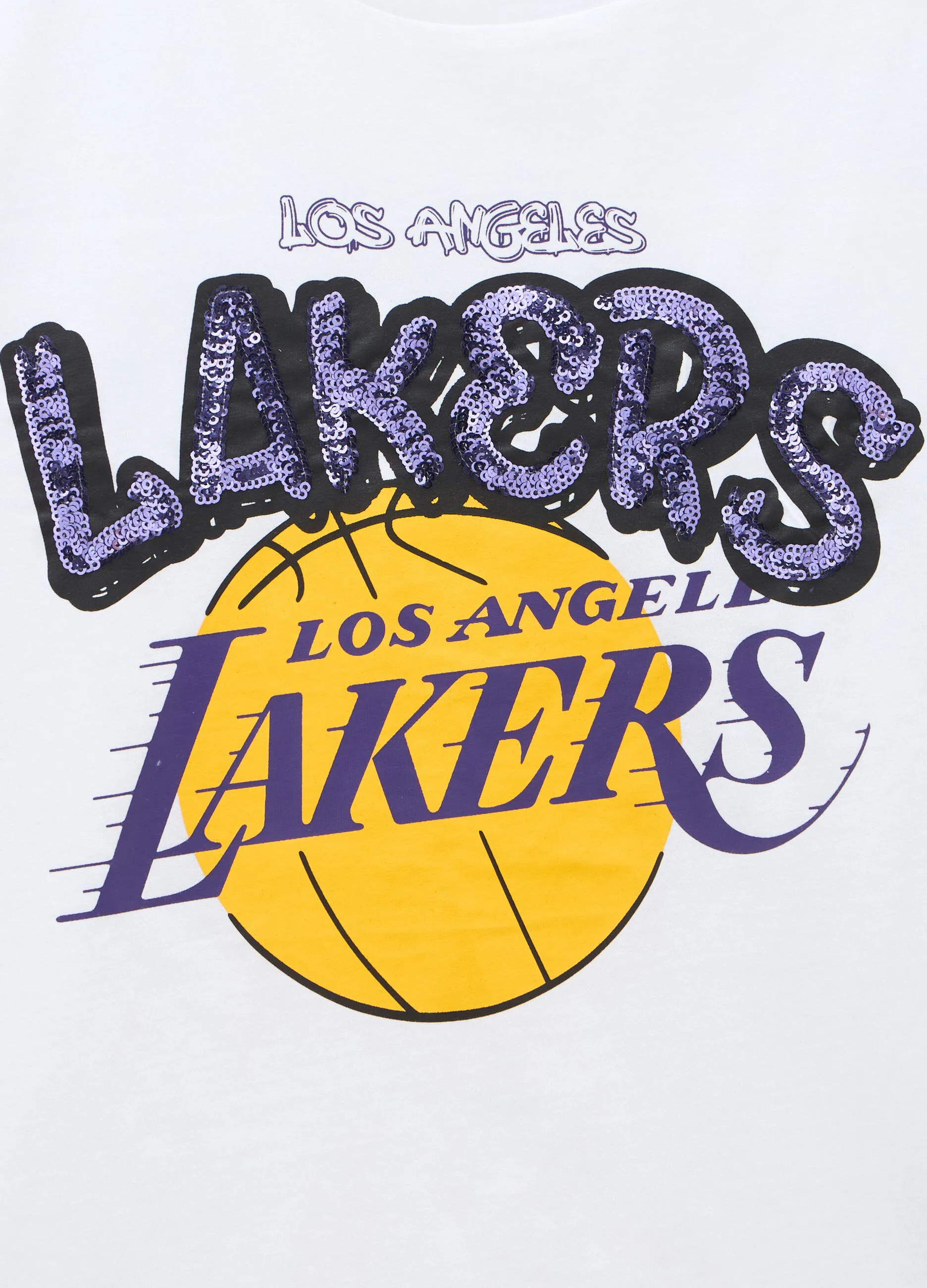 T-shirt Los Angeles Lakers in puro cotone ragazza