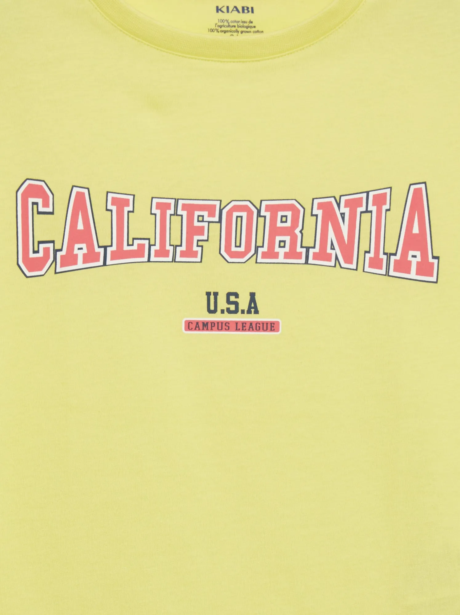 T-shirt stampata a maniche corte - GIALLO
