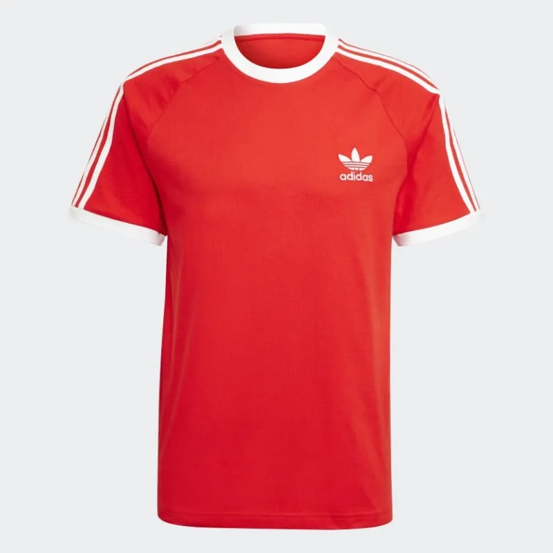 T-shirt Uomo Adidas 3 Stripes Rossa